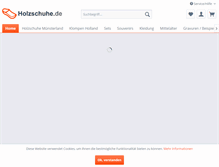 Tablet Screenshot of holzschuhe.de